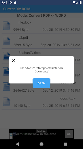 PDF to Word Converter: DOCX screenshot 1